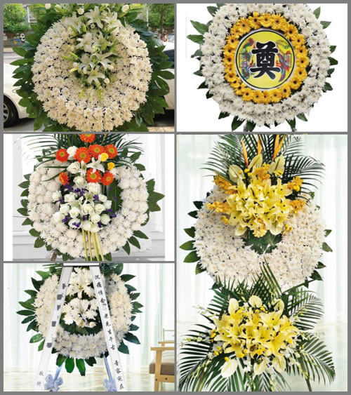 湖南永州道县乐福堂乡塘碑村花圈速递